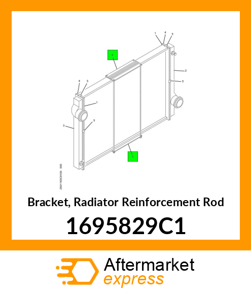 Bracket, Radiator Reinforcement Rod 1695829C1