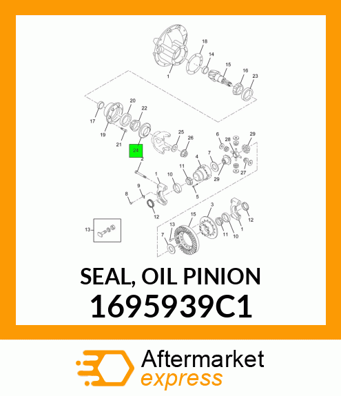 SEAL, OIL PINION 1695939C1