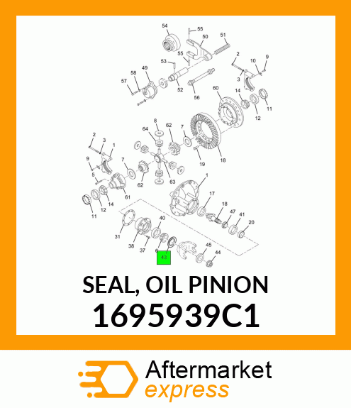 SEAL, OIL PINION 1695939C1