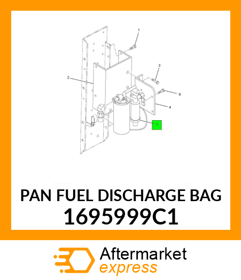 PAN FUEL DISCHARGE BAG 1695999C1