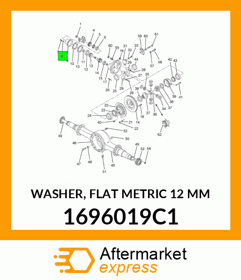 WASHER, FLAT METRIC 12 MM 1696019C1