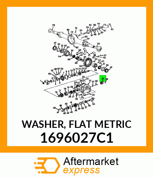 WASHER, FLAT METRIC 1696027C1