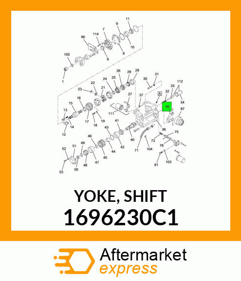 YOKE, SHIFT 1696230C1