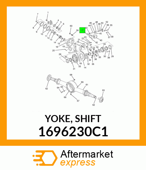 YOKE, SHIFT 1696230C1