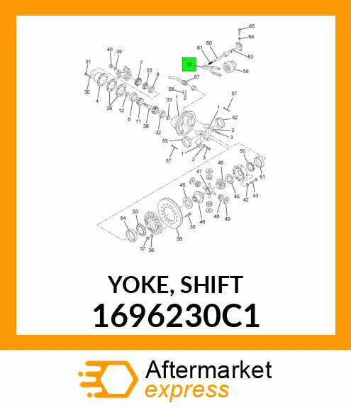 YOKE, SHIFT 1696230C1