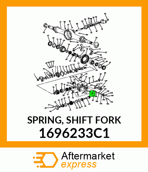 SPRING, SHIFT FORK 1696233C1