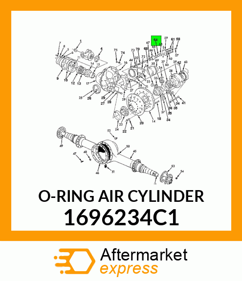 O-RING AIR CYLINDER 1696234C1