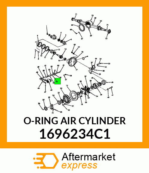 O-RING AIR CYLINDER 1696234C1