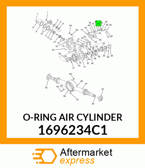 O-RING AIR CYLINDER 1696234C1