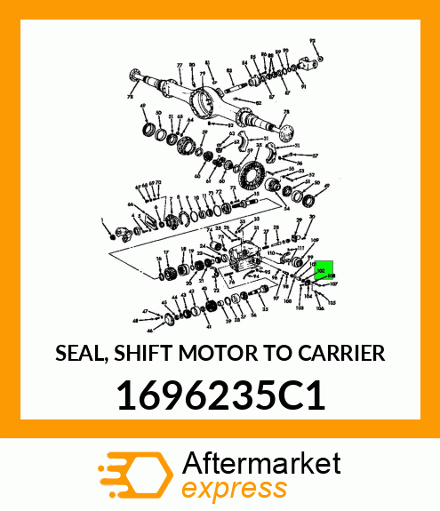 SEAL, SHIFT MOTOR TO CARRIER 1696235C1