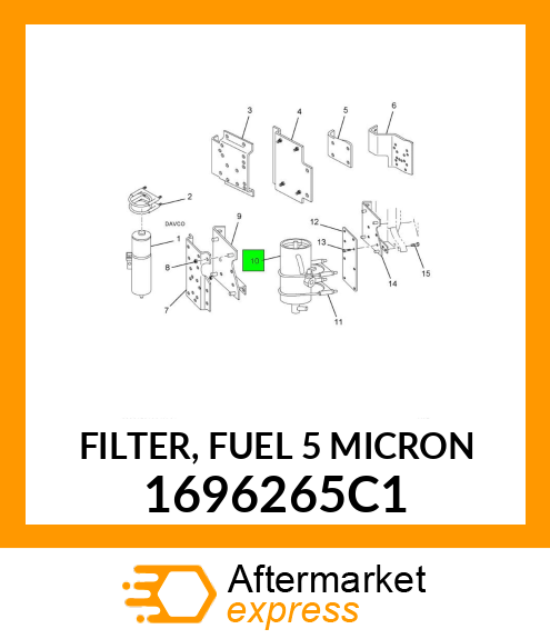 FILTER, FUEL 5 MICRON 1696265C1