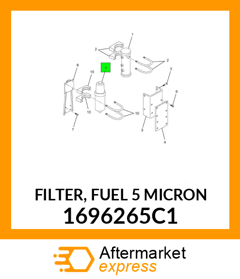 FILTER, FUEL 5 MICRON 1696265C1