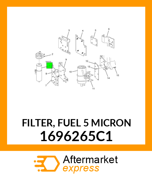 FILTER, FUEL 5 MICRON 1696265C1