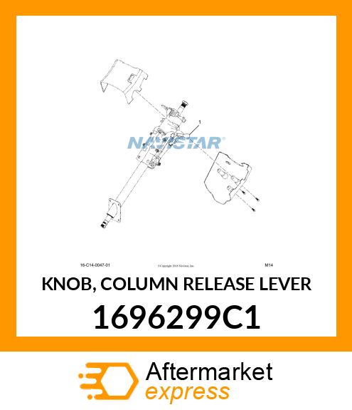 KNOB, COLUMN RELEASE LEVER 1696299C1