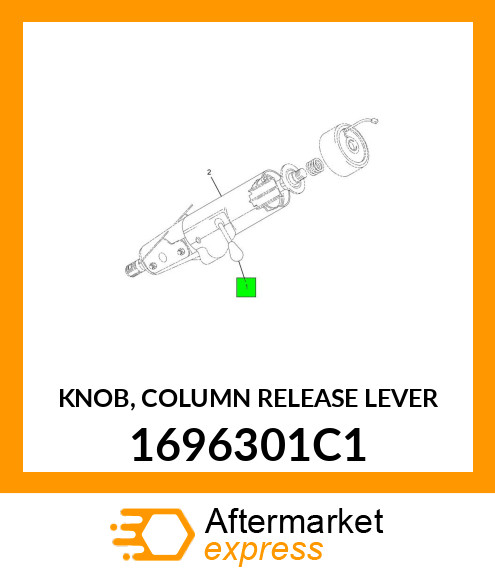 KNOB, COLUMN RELEASE LEVER 1696301C1