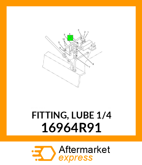 FITTING, LUBE 1/4" 16964R91