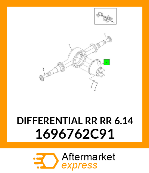 DIFFERENTIAL RR RR 6.14 1696762C91