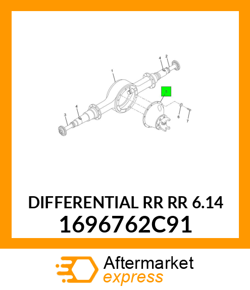 DIFFERENTIAL RR RR 6.14 1696762C91