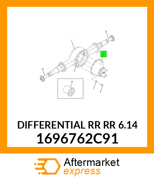 DIFFERENTIAL RR RR 6.14 1696762C91