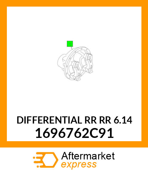 DIFFERENTIAL RR RR 6.14 1696762C91