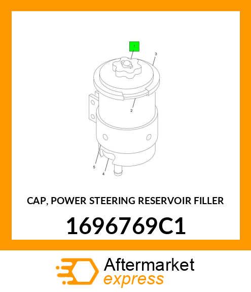 CAP, POWER STEERING RESERVOIR FILLER 1696769C1