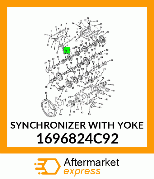 SYNCHRONIZER WITH YOKE 1696824C92