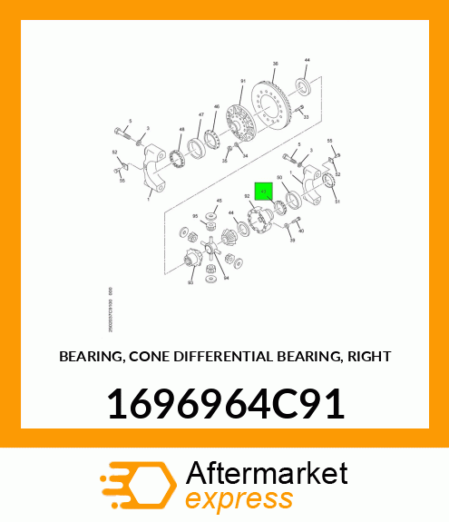 BEARING, CONE DIFFERENTIAL BEARING, RIGHT 1696964C91