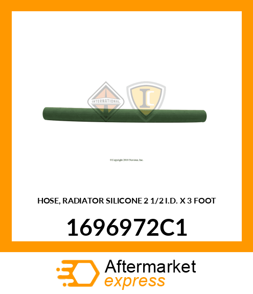 HOSE, RADIATOR SILICONE 2 1/2" I.D. X 3 FOOT 1696972C1