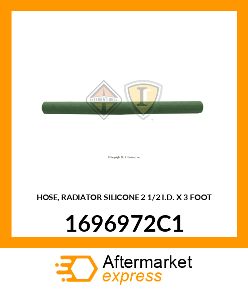 HOSE, RADIATOR SILICONE 2 1/2" I.D. X 3 FOOT 1696972C1