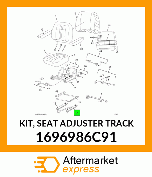 KIT, SEAT ADJUSTER TRACK 1696986C91