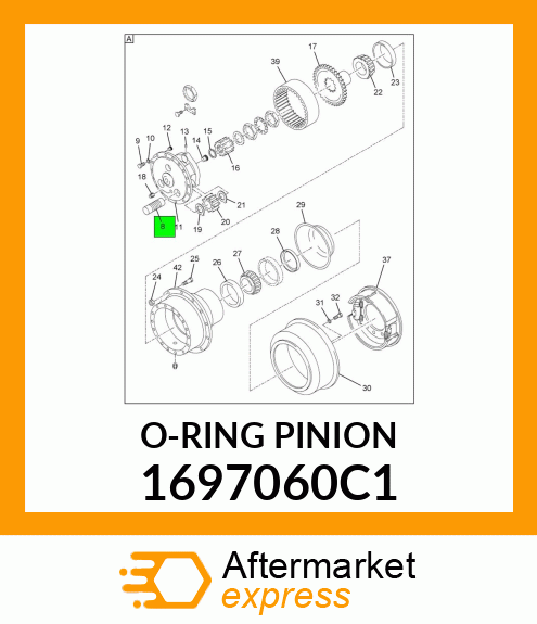 O-RING PINION 1697060C1