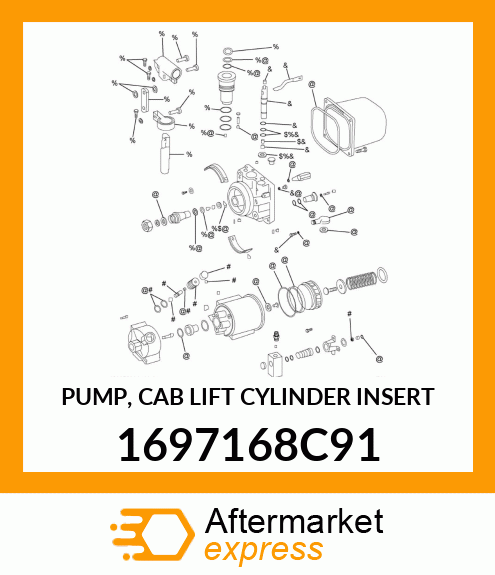 PUMP, CAB LIFT CYLINDER INSERT 1697168C91