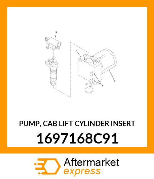 PUMP, CAB LIFT CYLINDER INSERT 1697168C91