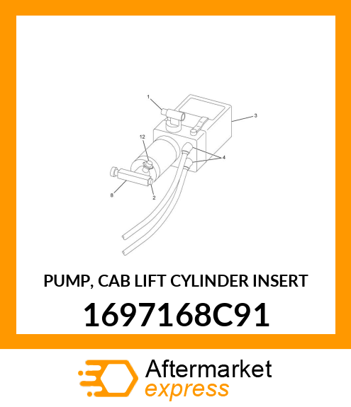 PUMP, CAB LIFT CYLINDER INSERT 1697168C91