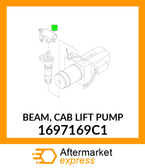 BEAM, CAB LIFT PUMP 1697169C1