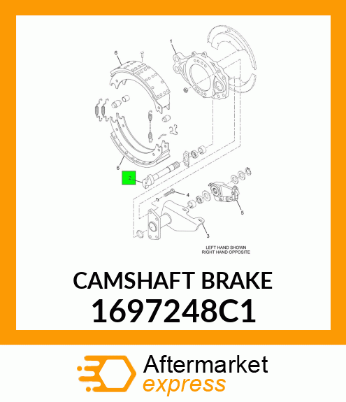 CAMSHAFT BRAKE 1697248C1