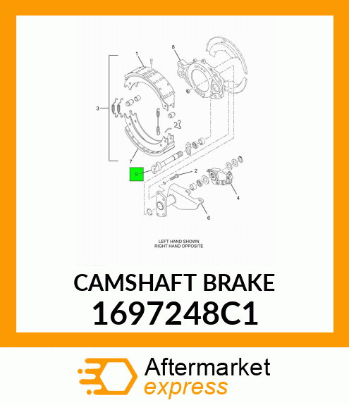 CAMSHAFT BRAKE 1697248C1