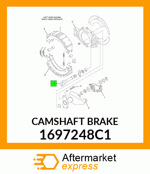 CAMSHAFT BRAKE 1697248C1