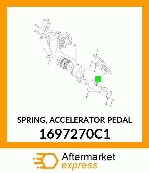 SPRING, ACCELERATOR PEDAL 1697270C1