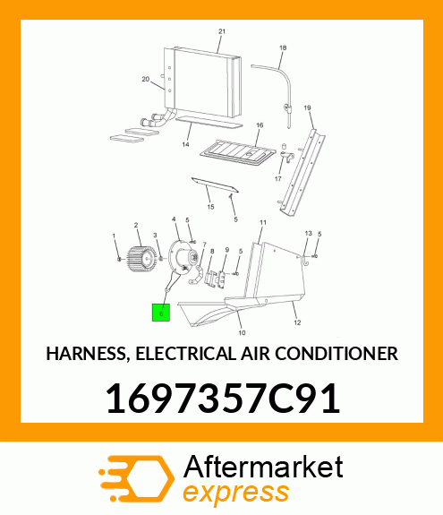 HARNESS, ELECTRICAL AIR CONDITIONER 1697357C91