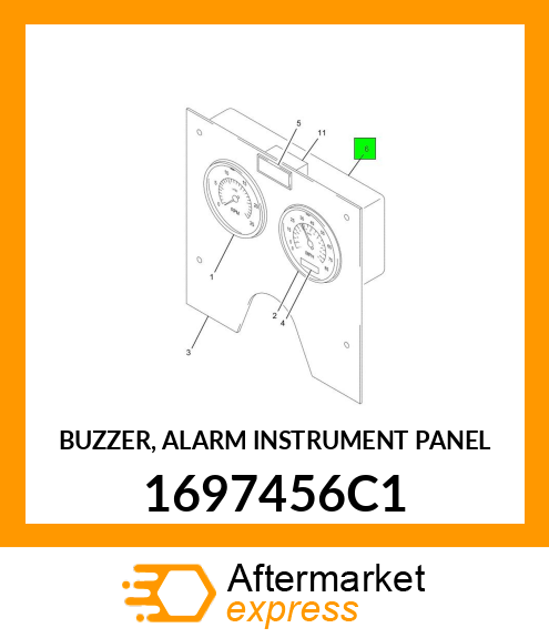 BUZZER, ALARM INSTRUMENT PANEL 1697456C1