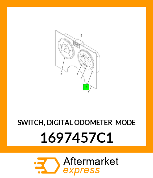 SWITCH, DIGITAL ODOMETER SELECT MODE 1697457C1