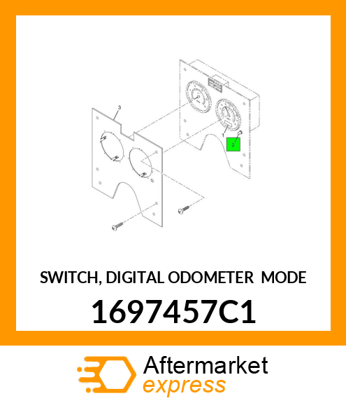 SWITCH, DIGITAL ODOMETER SELECT MODE 1697457C1