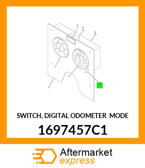 SWITCH, DIGITAL ODOMETER SELECT MODE 1697457C1