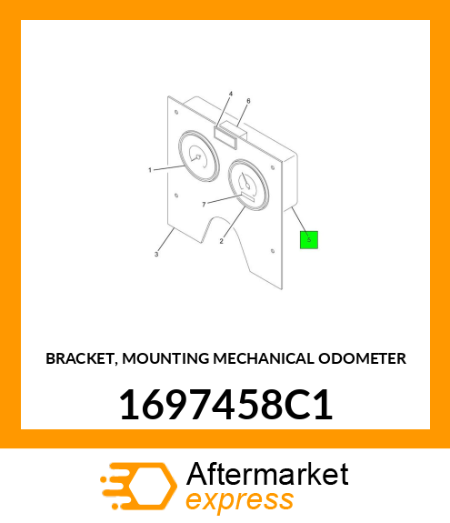 BRACKET, MOUNTING MECHANICAL ODOMETER 1697458C1