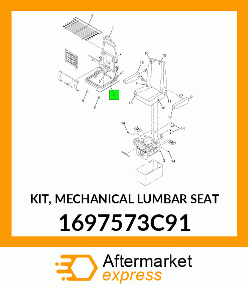 KIT, MECHANICAL LUMBAR SEAT 1697573C91