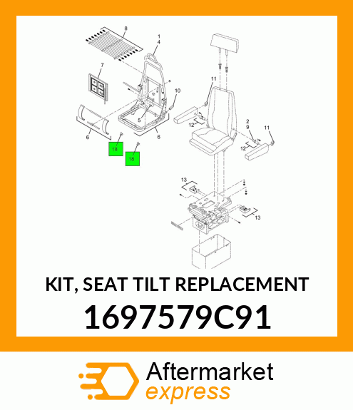 KIT, SEAT TILT REPLACEMENT 1697579C91