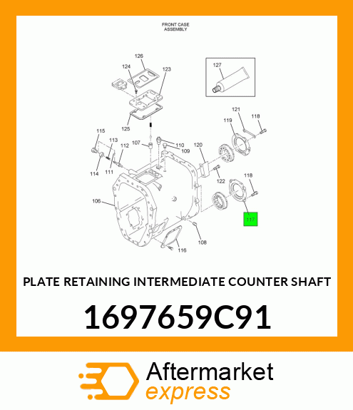 PLATE RETAINING INTERMEDIATE COUNTER SHAFT 1697659C91