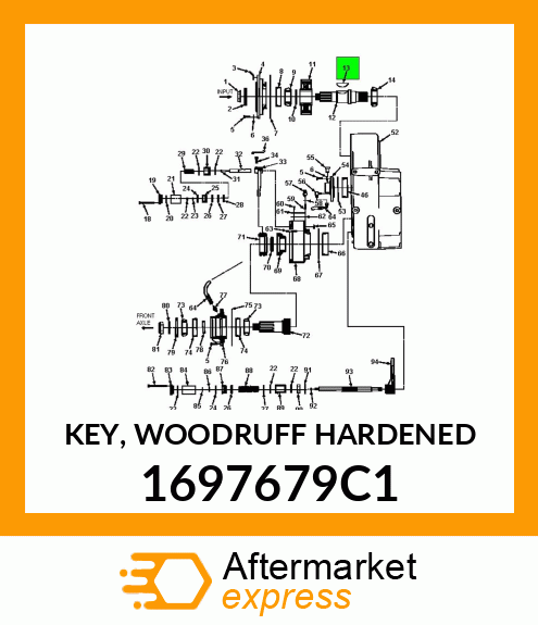 KEY, WOODRUFF HARDENED 1697679C1