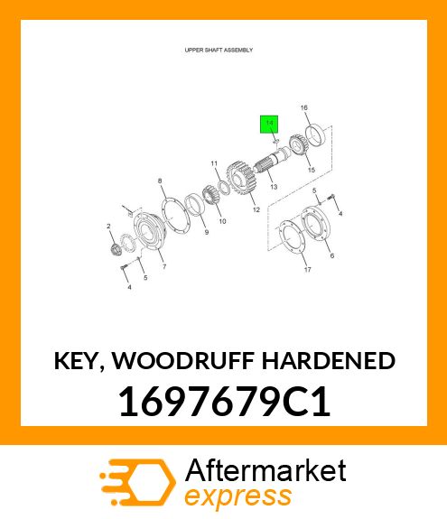 KEY, WOODRUFF HARDENED 1697679C1